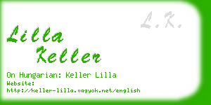 lilla keller business card